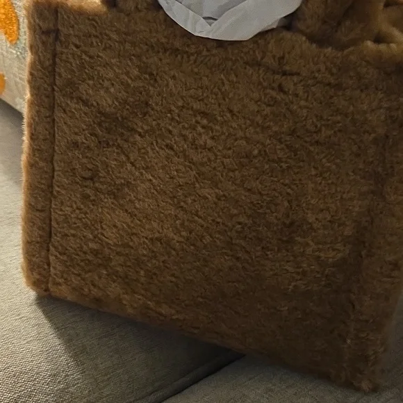 Kate Spade Brown Faux Fur Tote Bag - Picture 3 of 12